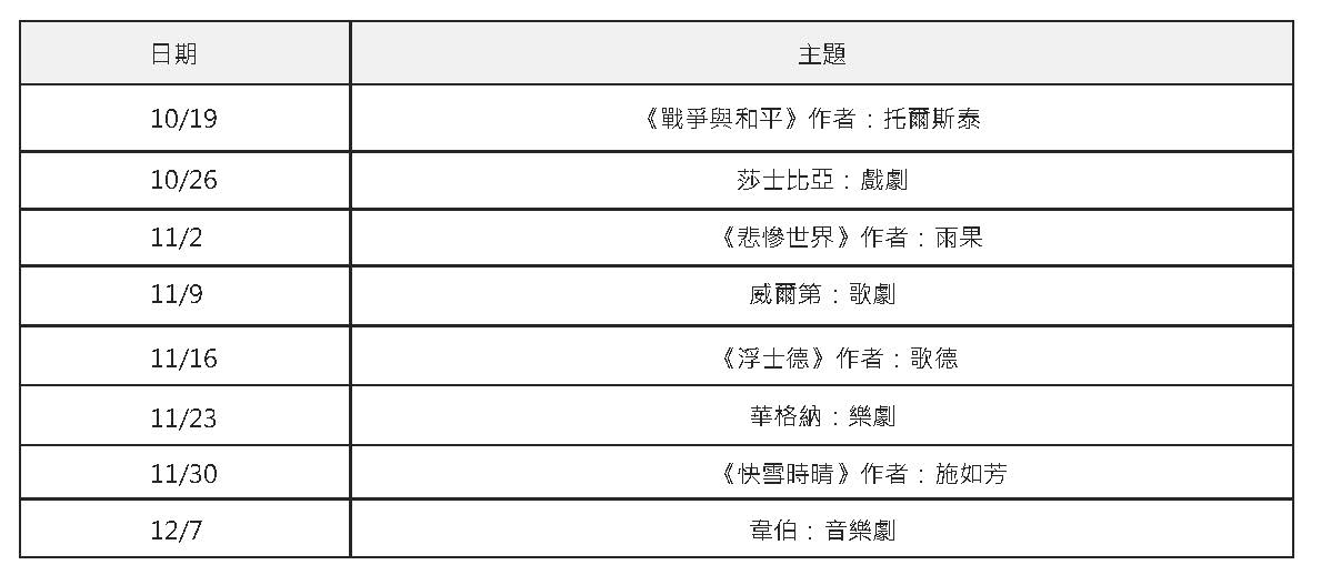 史詩之現代啟示錄課程時間表