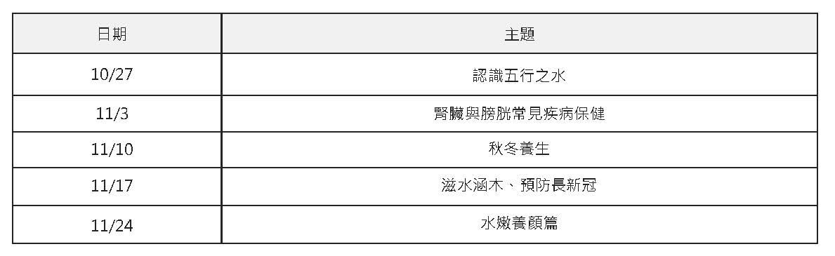水木課表